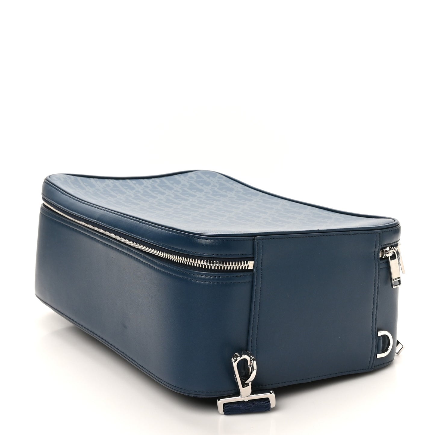Calfskin Perforated Oblique Galaxy Marsupio World Tour Pelle Sling Navy Blue