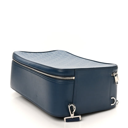 Christian Dior Calfskin Perforated Oblique Galaxy Marsupio World Tour Pelle Sling Navy Blue 4 of 10