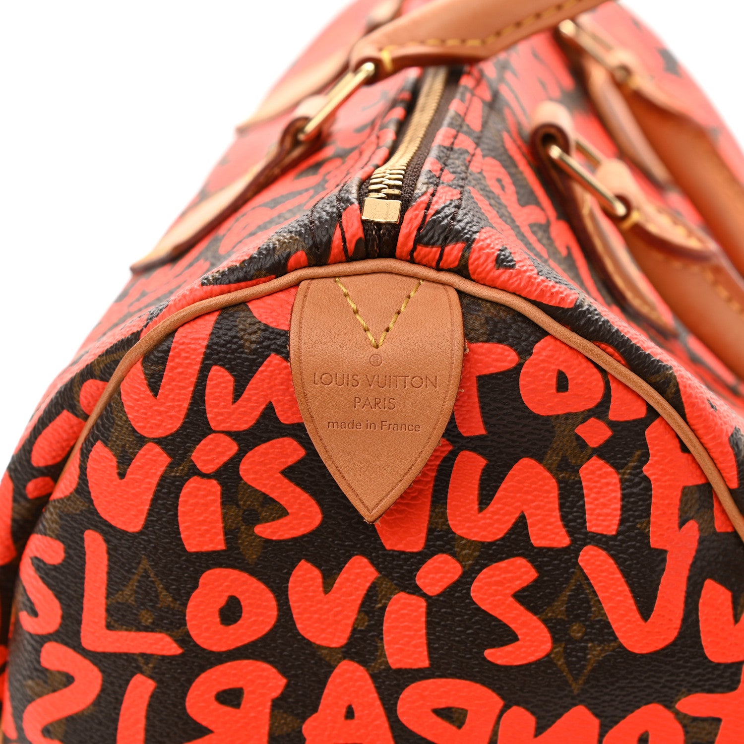 Louis Vuitton Monogram Graffiti Speedy 30 Orange 7 of 11