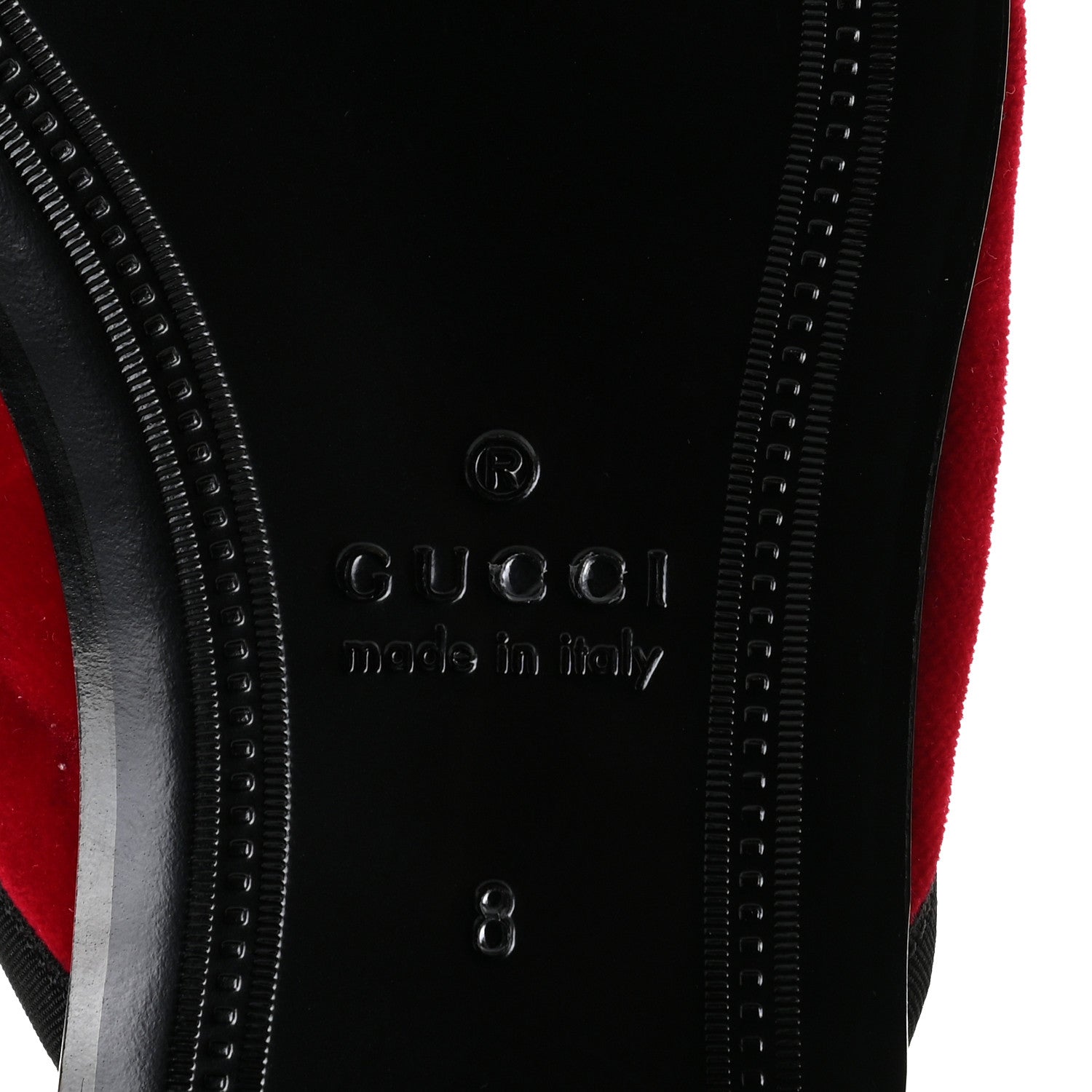 Gucci Velvet Mens Marmara Mules 8 Rosso 11 of 12