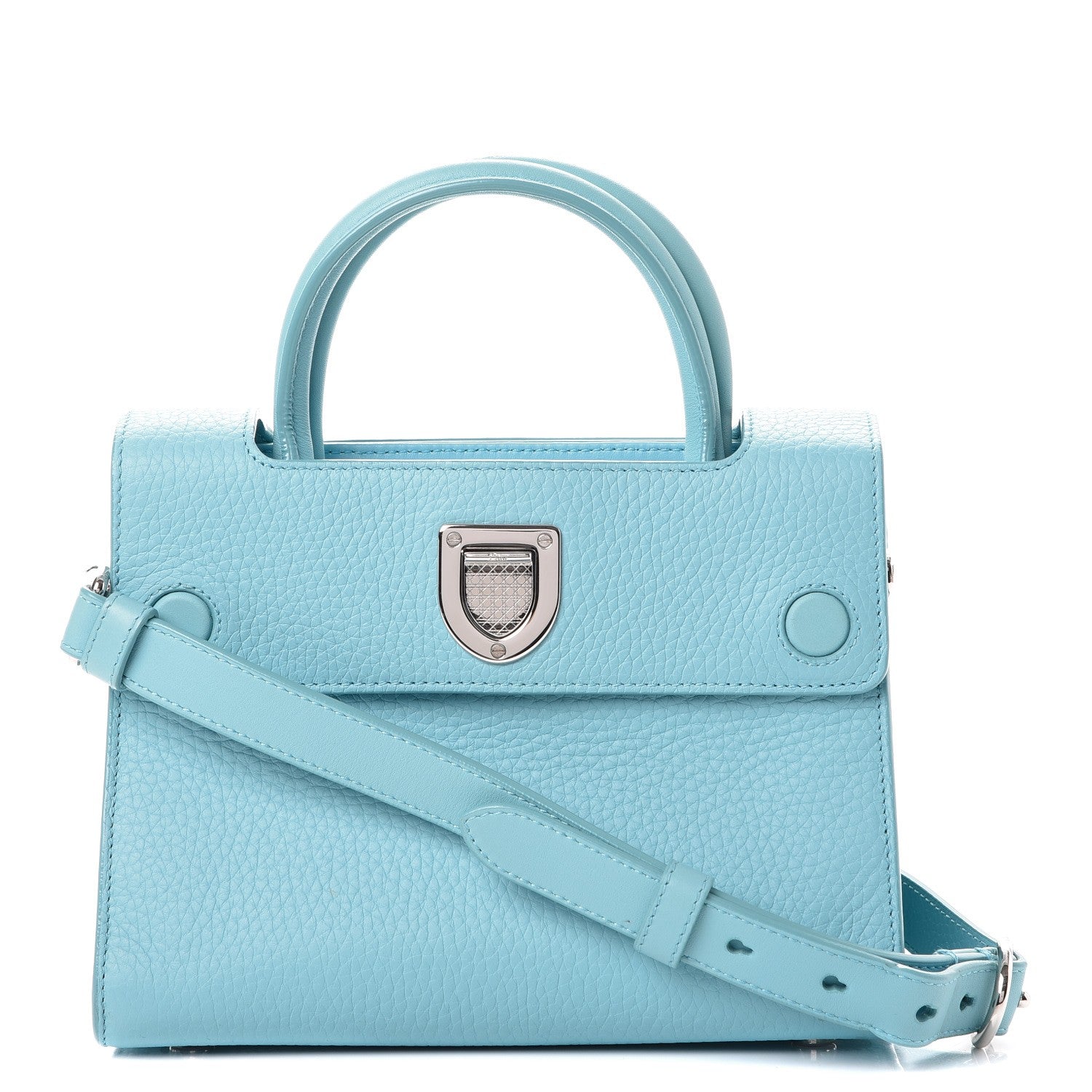 Christian Dior Bullcalf Mini Diorever Flap Sky Blue 1 of 9
