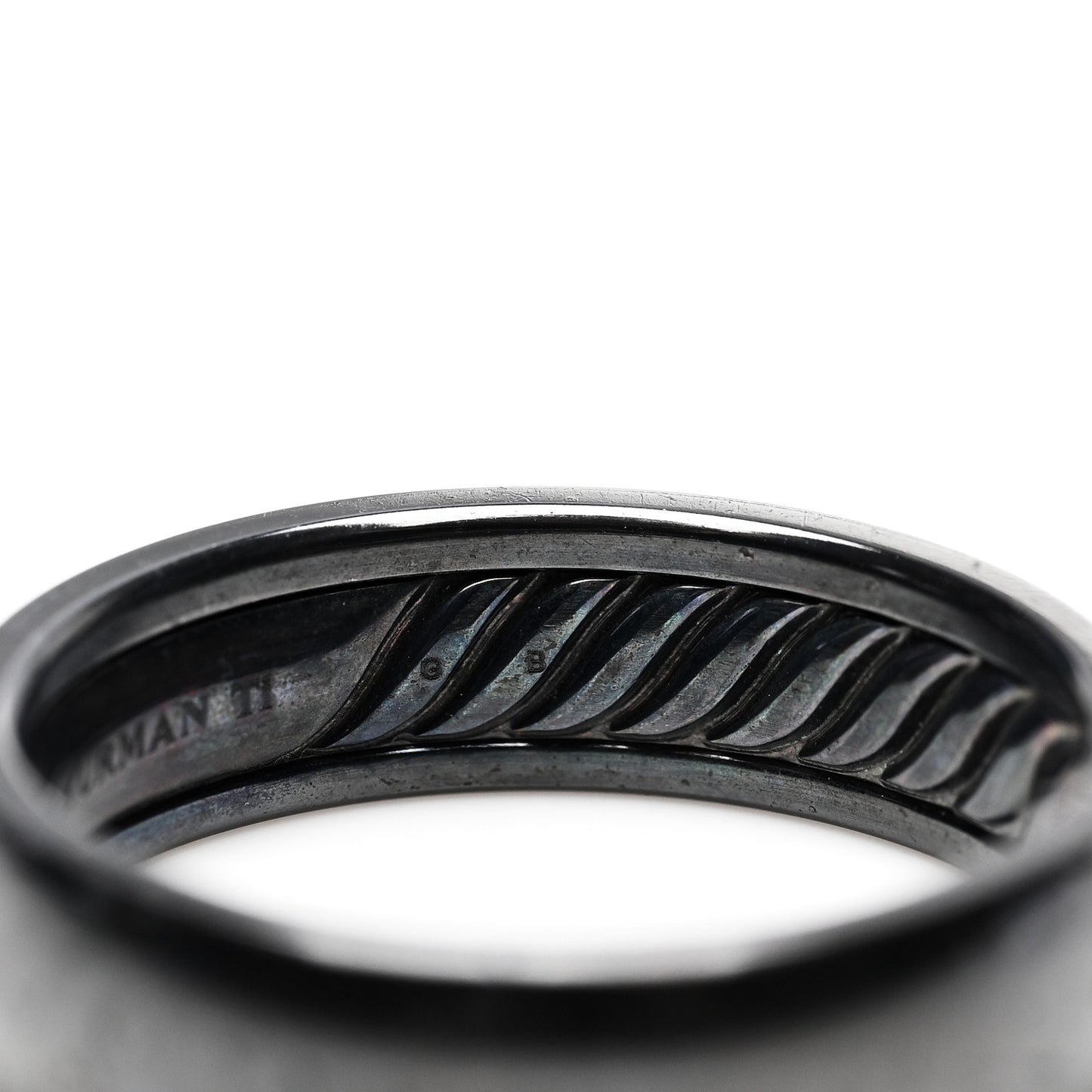 Black Titanium 6mm Classic Band Ring 61 9.5