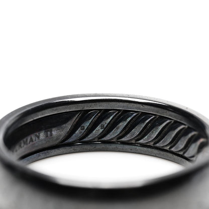 David Yurman Black Titanium 6mm Classic Band Ring 61 9.5 5 of 5