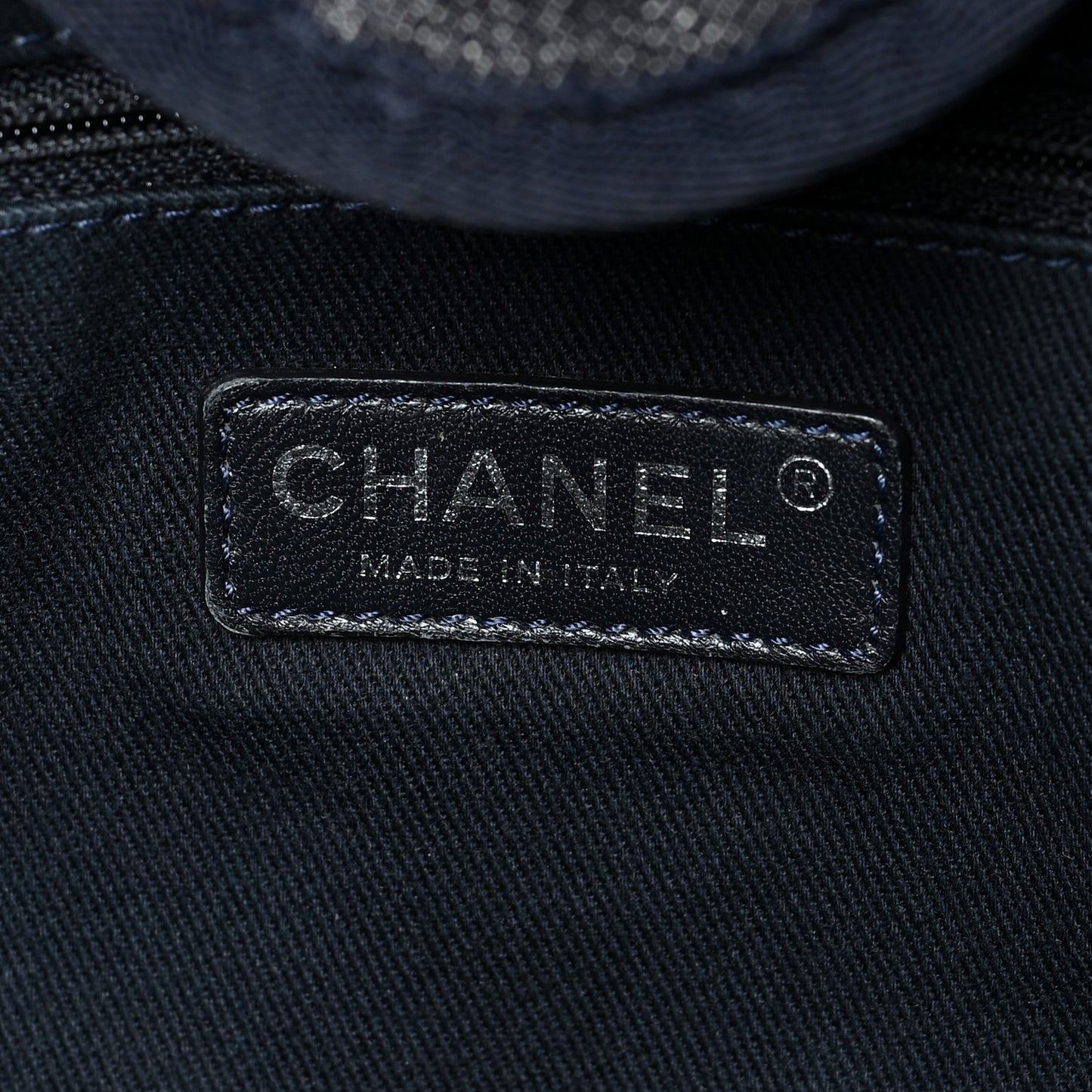 Denim Medium Deauville Tote Dark Blue