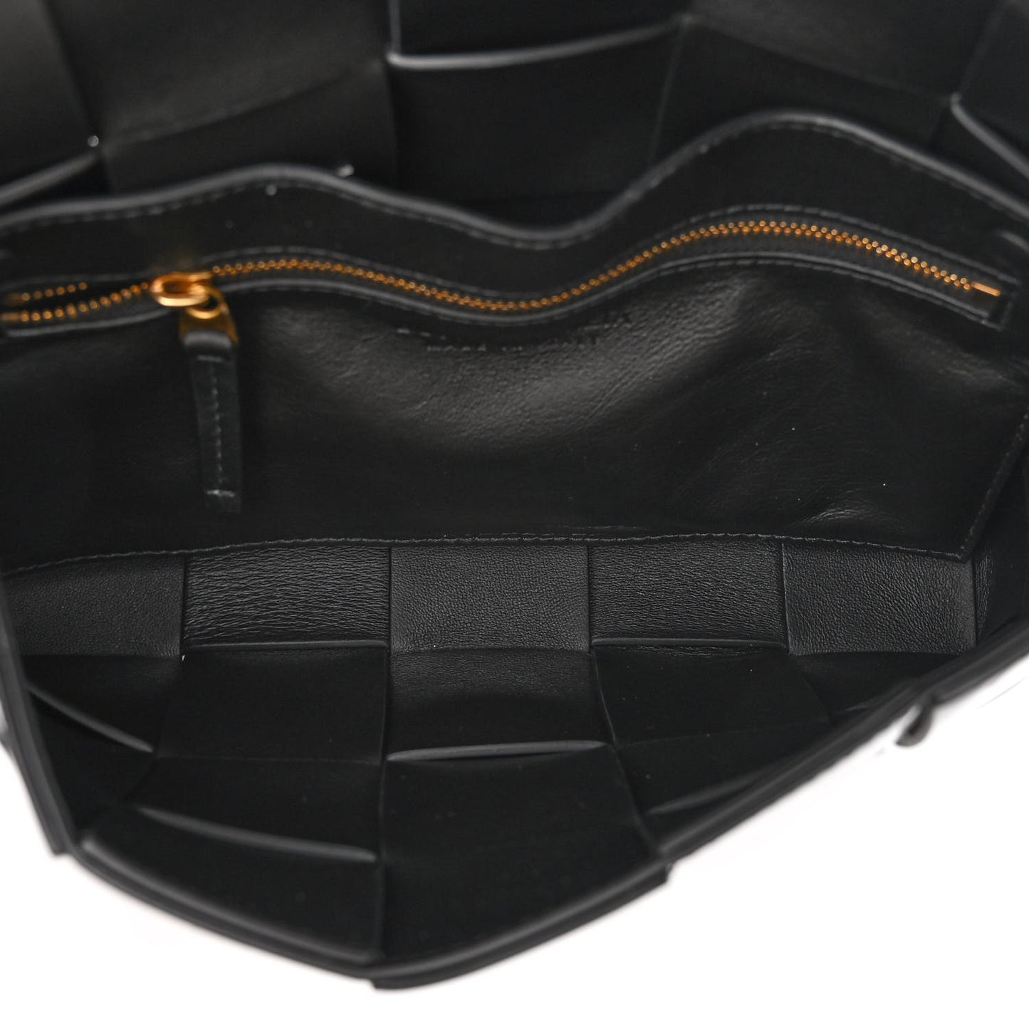 Patent Maxi Intrecciato Cassette Crossbody Bag Black