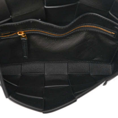 Bottega Veneta Patent Maxi Intrecciato Cassette Crossbody Bag Black 5 of 10