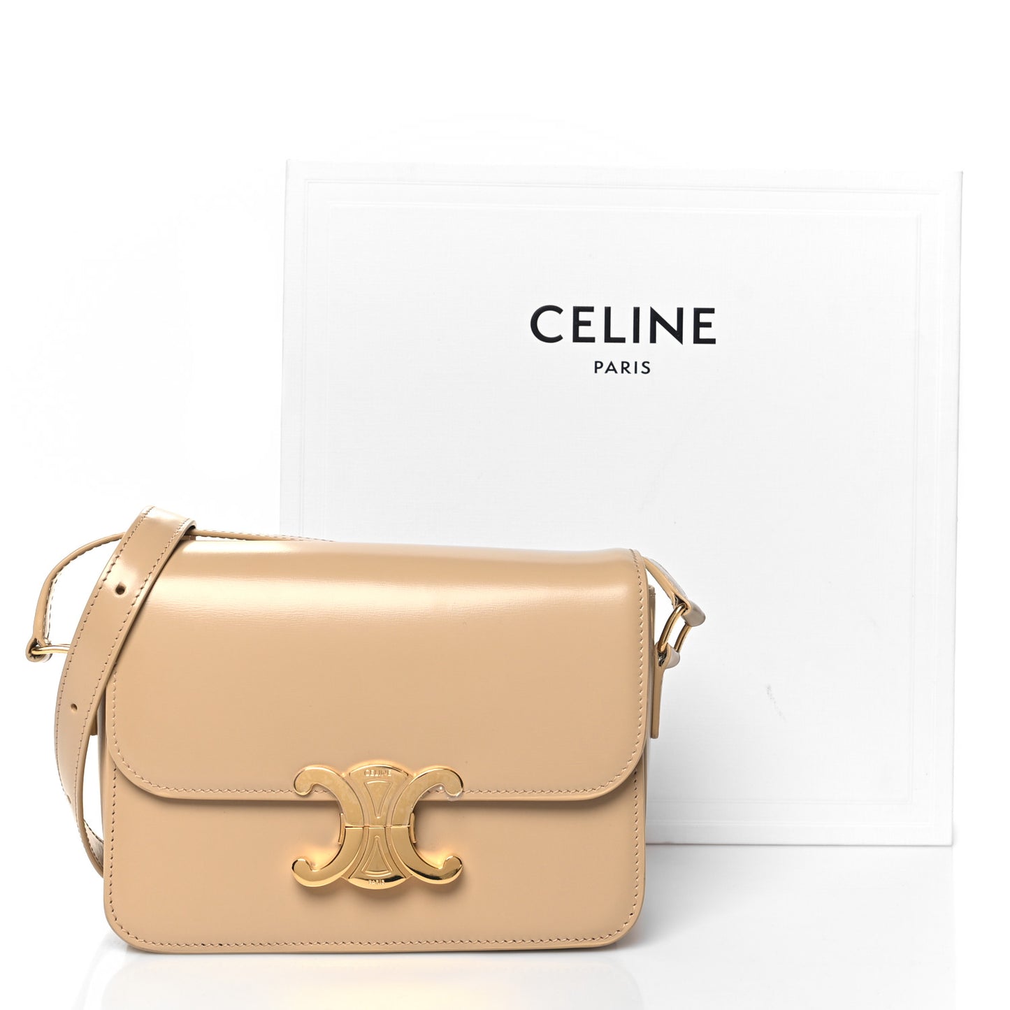 Shiny Calfskin Teen Triomphe Nude