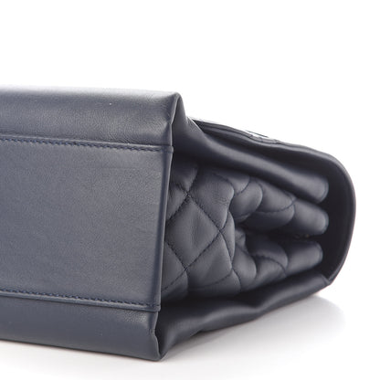 Chanel Calfskin Jumbo Tramezzo Flap Navy 9 of 9