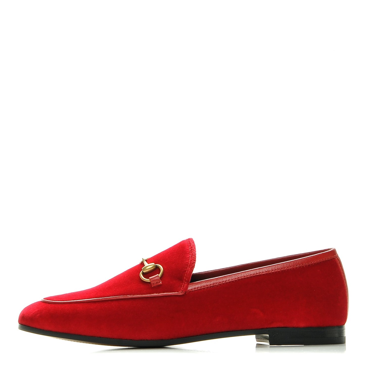 Velvet Horsebit Womens Jordaan Loafers 37.5 Hibiscus Red