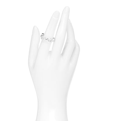 Hermes Sterling Silver PM Chaine d'Ancre Enchainee Band Ring 54 6.75 2 of 4