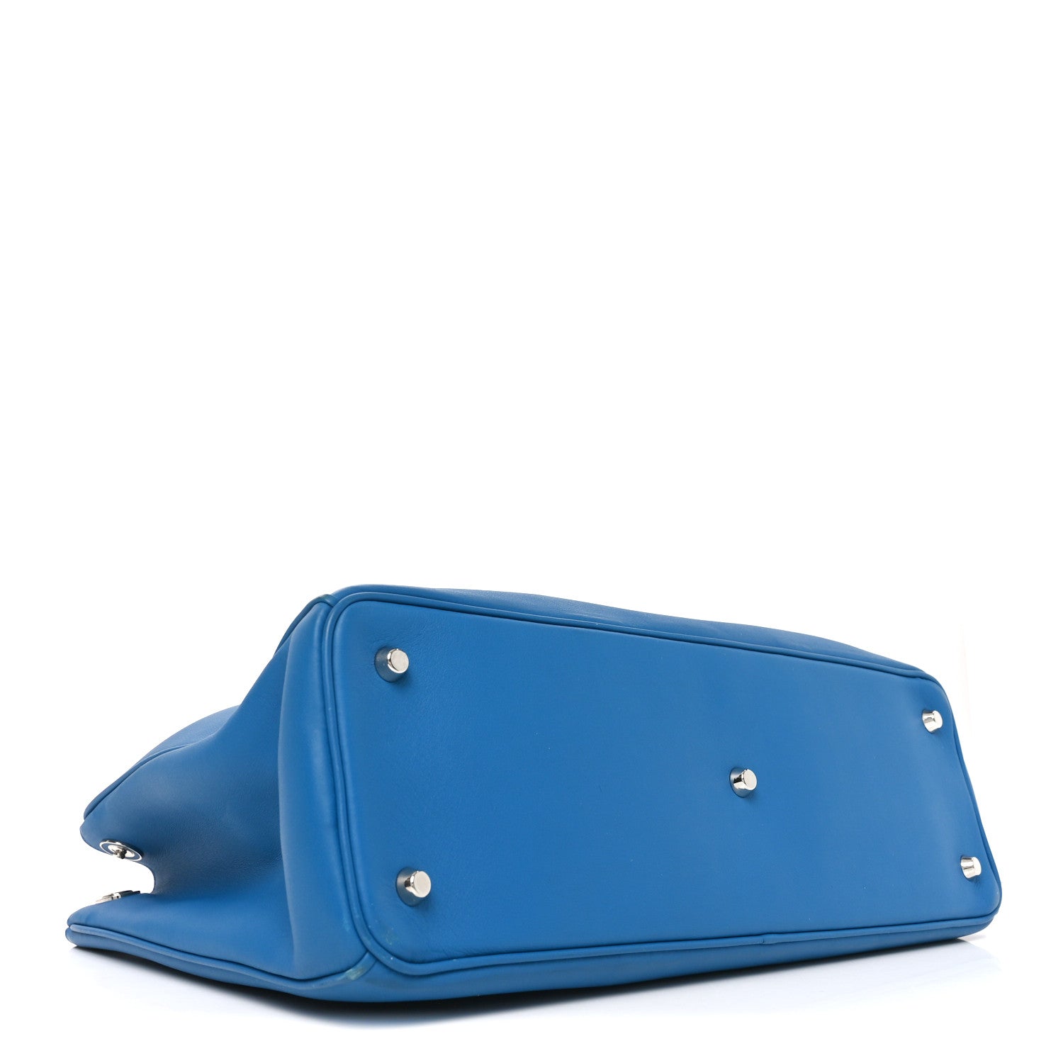 Christian Dior Smooth Calfskin Large Diorissimo Tote Blue 5 of 11