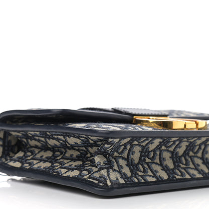 Christian Dior Oblique 30 Montaigne Flap Bag Blue 8 of 10