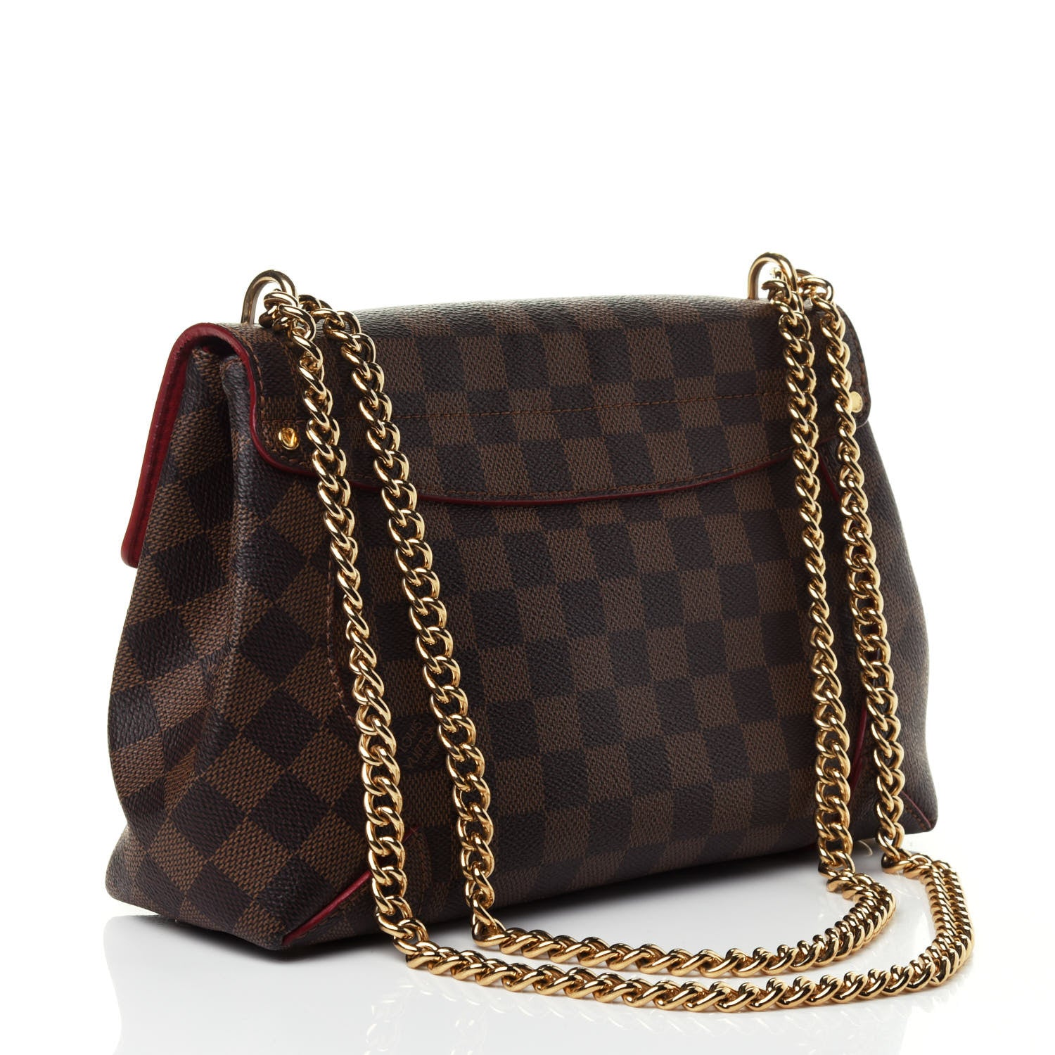 Louis Vuitton Damier Ebene Caissa Clutch Cherry 2 of 4