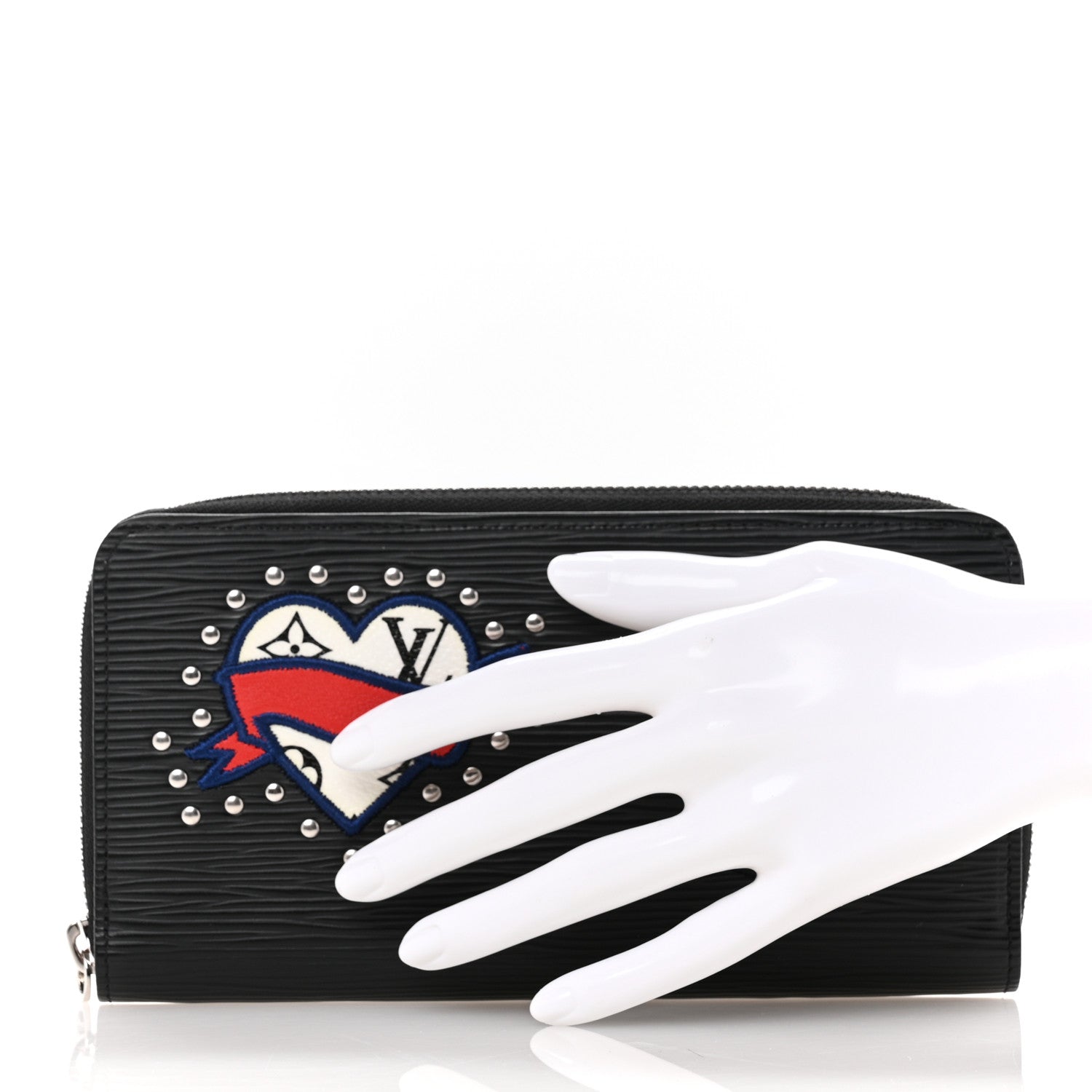 Louis Vuitton Epi LV Stories Zippy Wallet Black 2 of 8