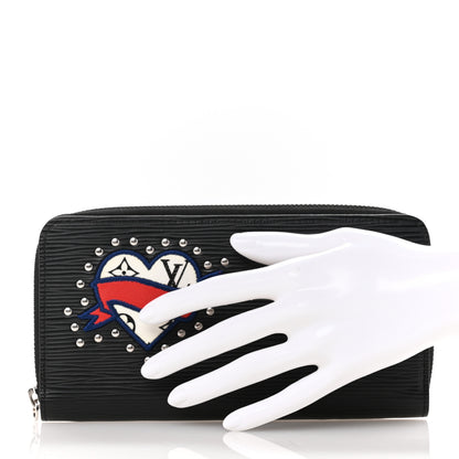Louis Vuitton Epi LV Stories Zippy Wallet Black 2 of 8