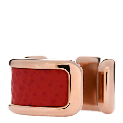 Hermes Epsom Olympe Ear Cuff PM Rose Azalee 3 of 5