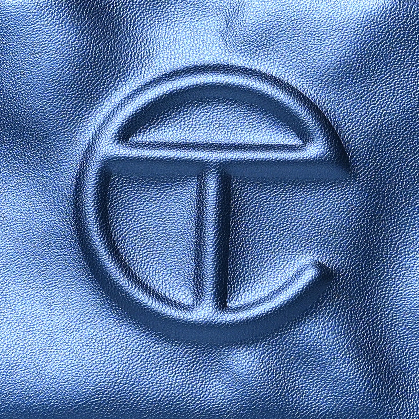 Vegan Leather Small Shopping Bag Cobalt