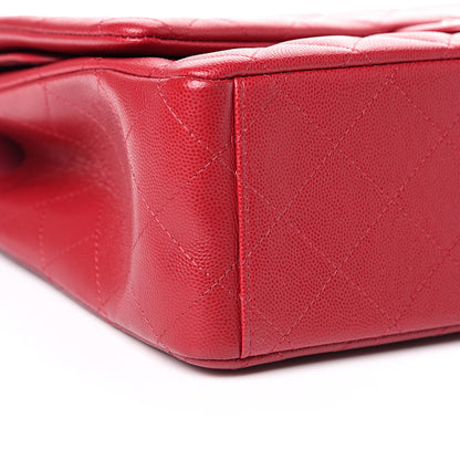 Chanel Caviar Quilted Maxi Double Flap Red 8 of 14