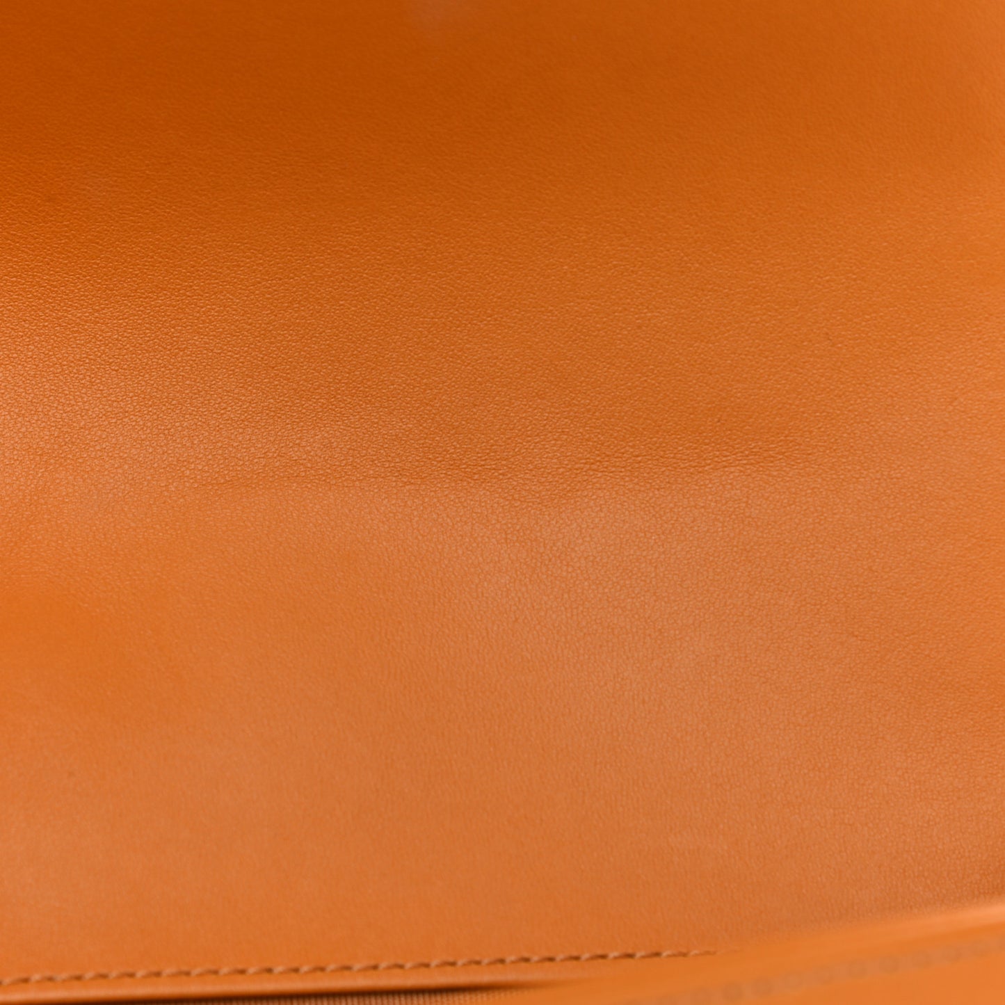 Lambskin Quilted Medium Boy Flap Orange