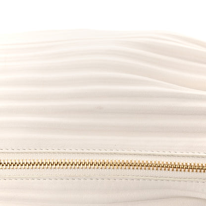Loewe Lambskin Pleated Bracelet Pouch Shoulder Bag White 11 of 11
