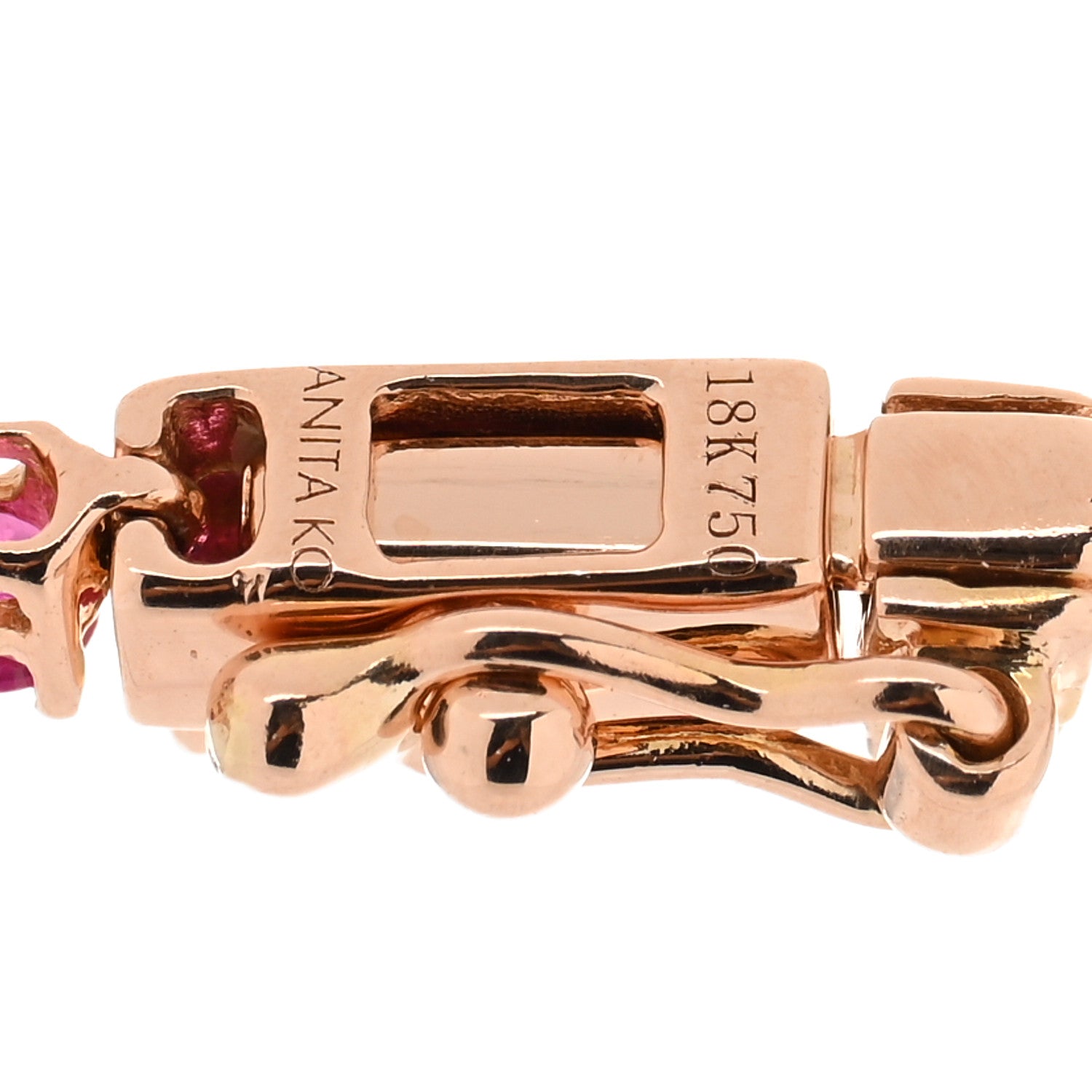 Anita Ko 18K Rose Gold Ruby Hepburn Choker Necklace 4 of 4