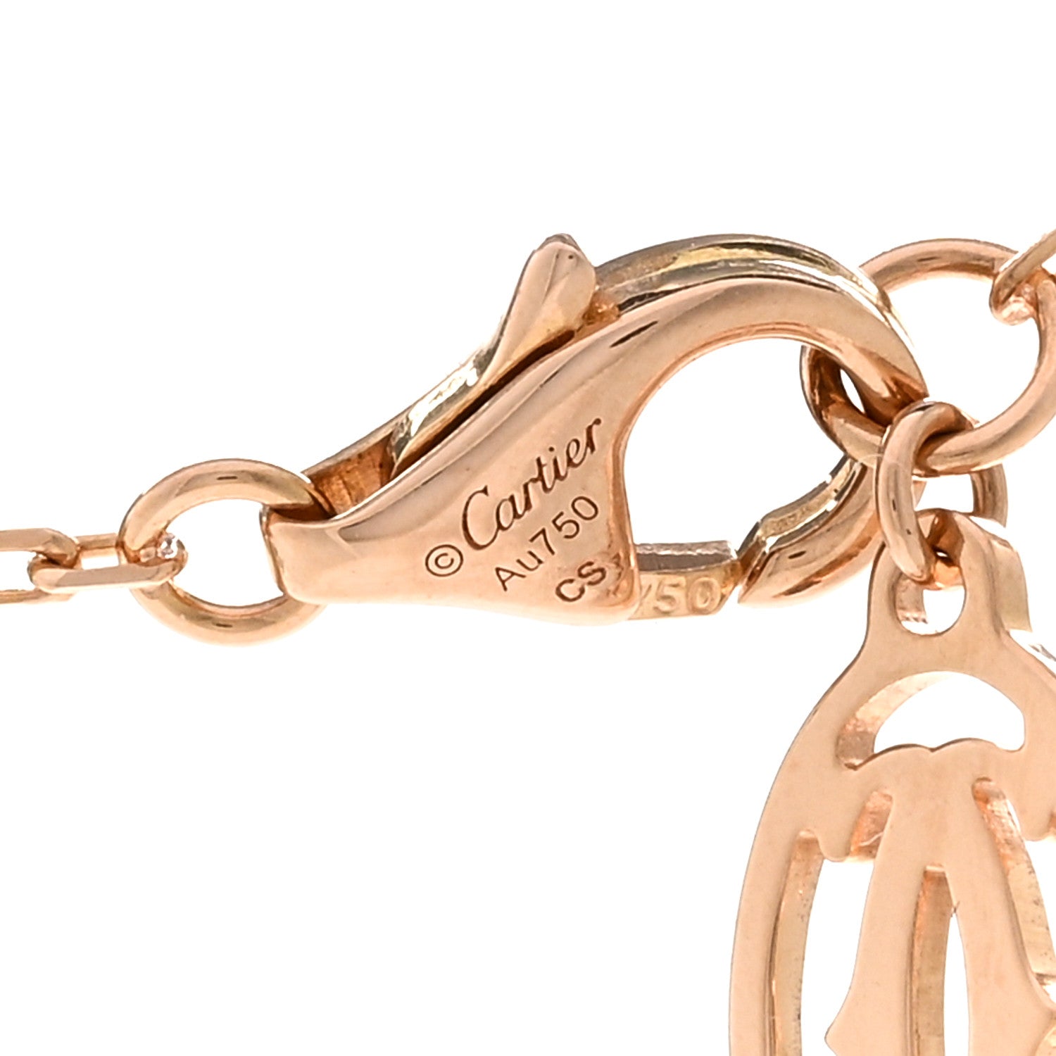 Cartier 18K Pink Gold Diamond SM D'Amour Pendant Necklace 4 of 5