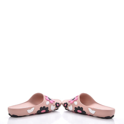 Prada Rubber Flower Slide Sandals 40 Orchidea Begonia 5 of 11