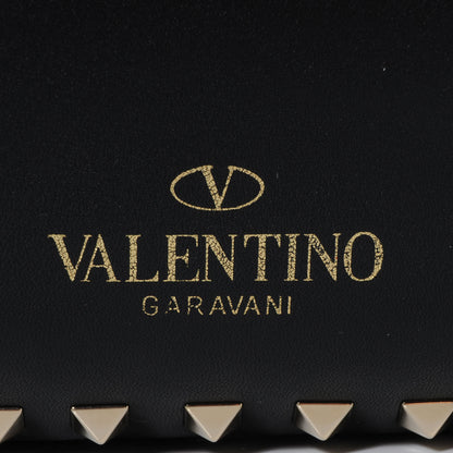 Valentino Garavani Vitello Medium Rockstud Tote Black 4 of 9