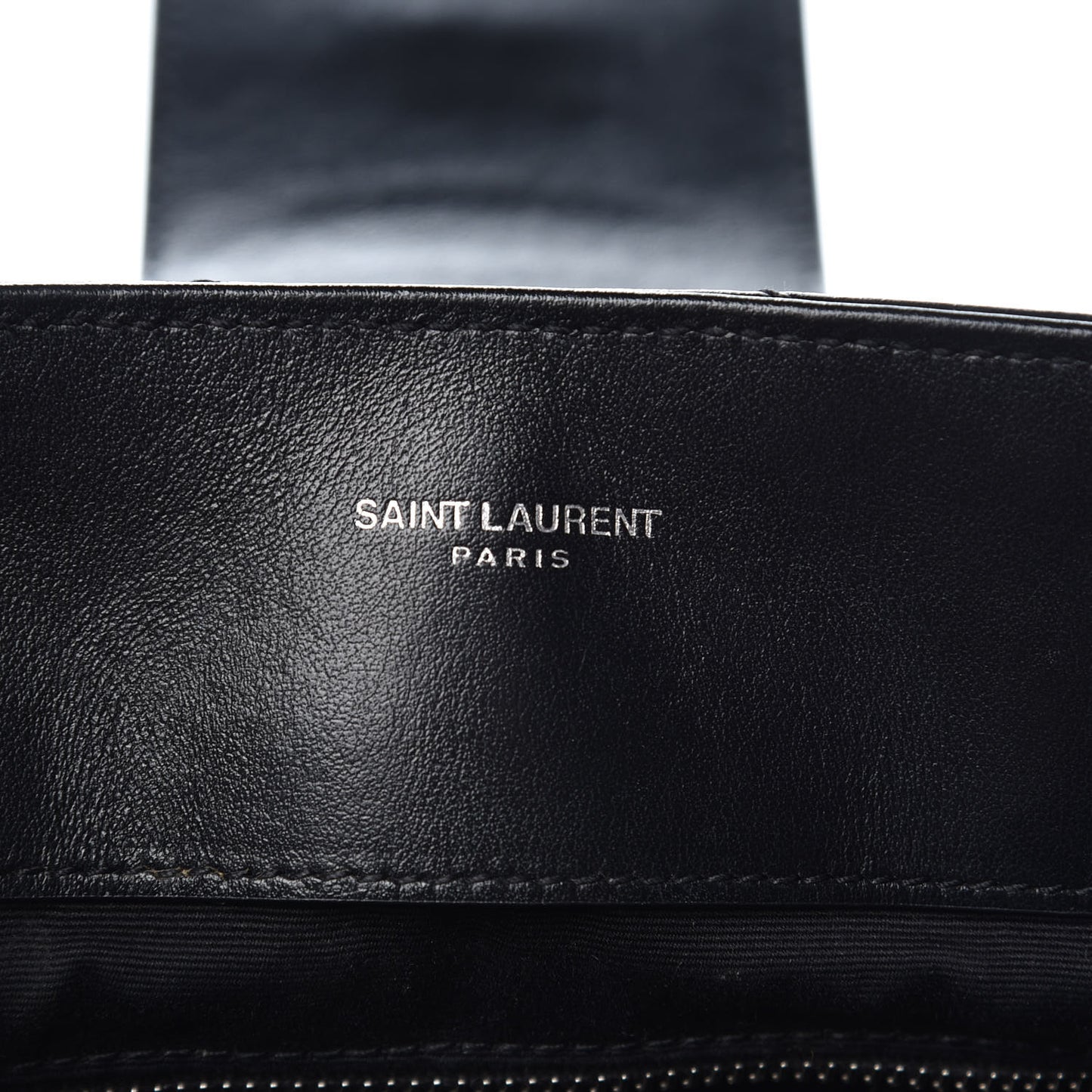 Calfskin Y Quilted Monogram Small Loulou Shopper Black