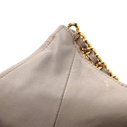 Prada Soft Calf Chain Tote Ghiaccio 12 of 17