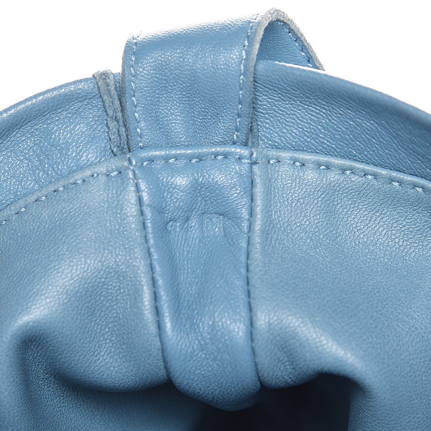 Lambskin Clou De Selle Pouch Blue Jean