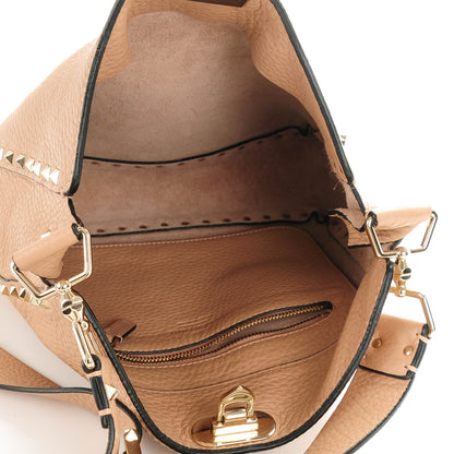 Valentino Garavani Pebbled Calfskin Small Rockstud Flip-Lock Messenger Bag Skin Sorbet 5 of 7