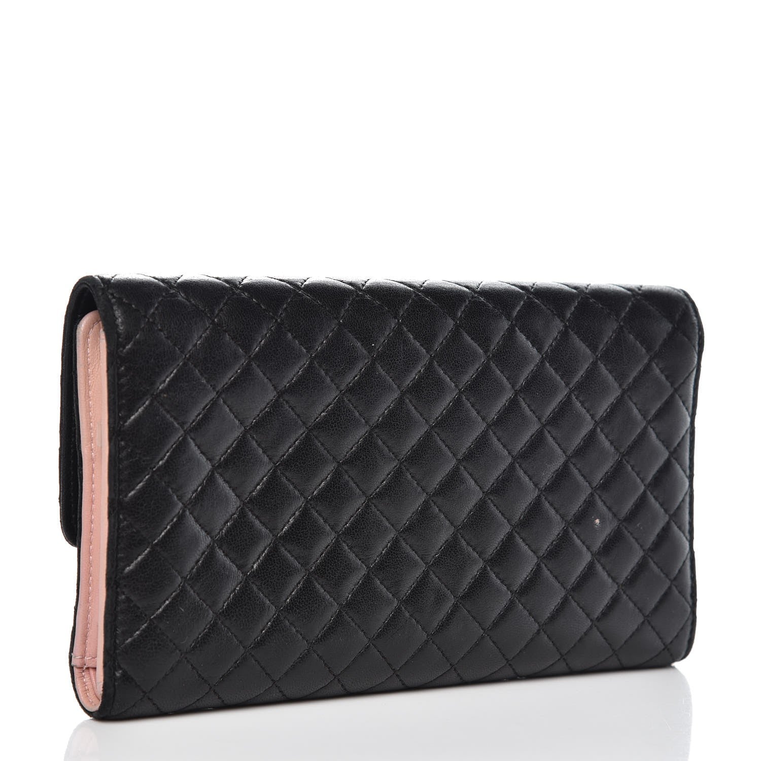 Chanel Lambskin Micro Quilted Tri-Fold Wallet Black 3 of 14