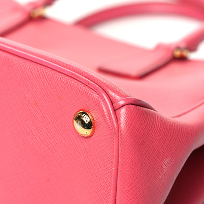 Prada Saffiano Medium Galleria Double Zip Tote Fuxia 13 of 19