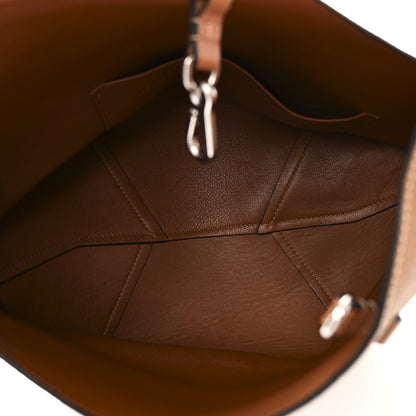 Loewe Calfskin Belted Balloon Bucket Shoulder Bag Tan 5 of 9