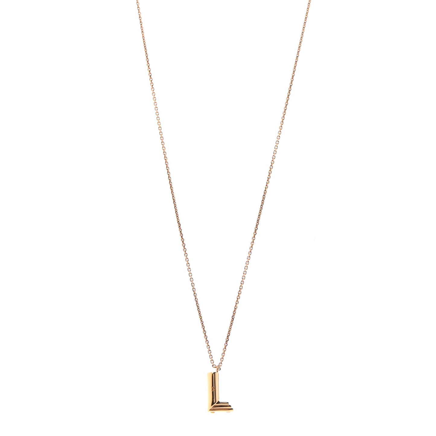 LV And Me Letter L Necklace Gold