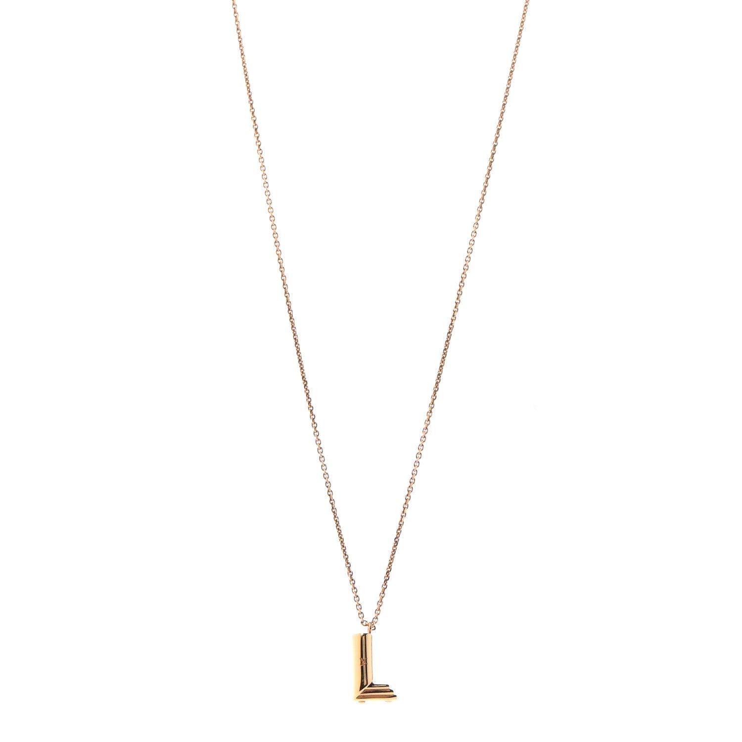 Louis Vuitton LV And Me Letter L Necklace Gold 1 of 6