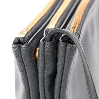 Celine Lambskin Small Trio Crossbody Bag Medium Grey 12 of 13