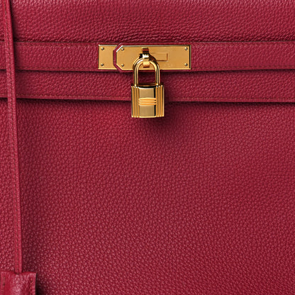 Hermes Togo Kelly Retourne 35 Rubis 8 of 12
