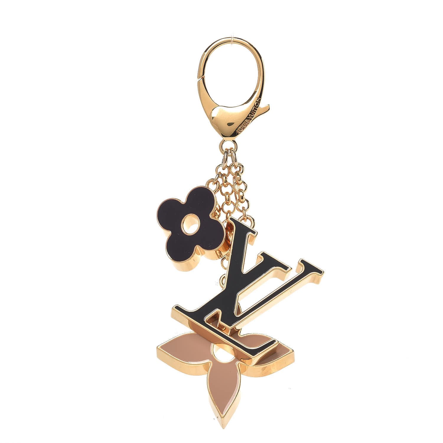 Louis Vuitton Fleur De Monogram Bag Charm Dore 1 of 4