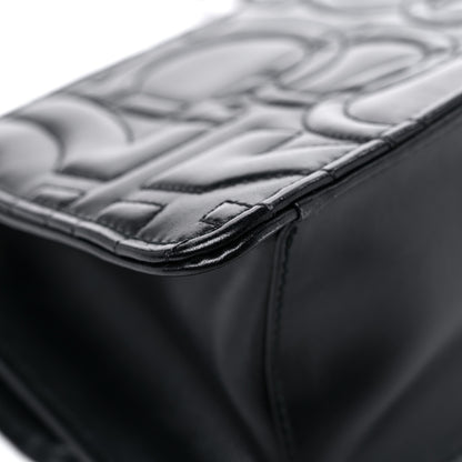 Salvatore Ferragamo Calfskin Quilted Gancini Flap Bag Black 9 of 12