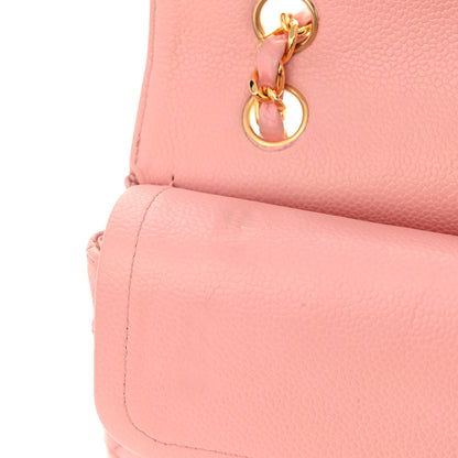 Chanel Caviar Quilted Medium Double Flap Pink 14 of 17