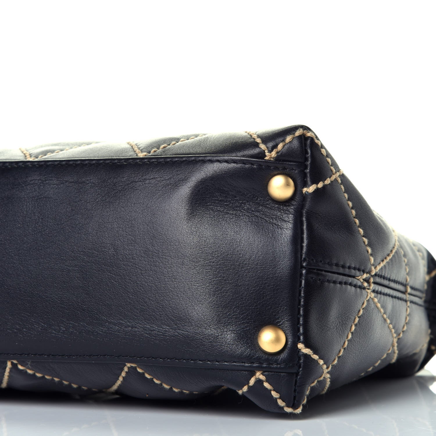 Chanel Calfskin Wild Stitch Hobo Black 8 of 8