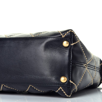 Chanel Calfskin Wild Stitch Hobo Black 8 of 8