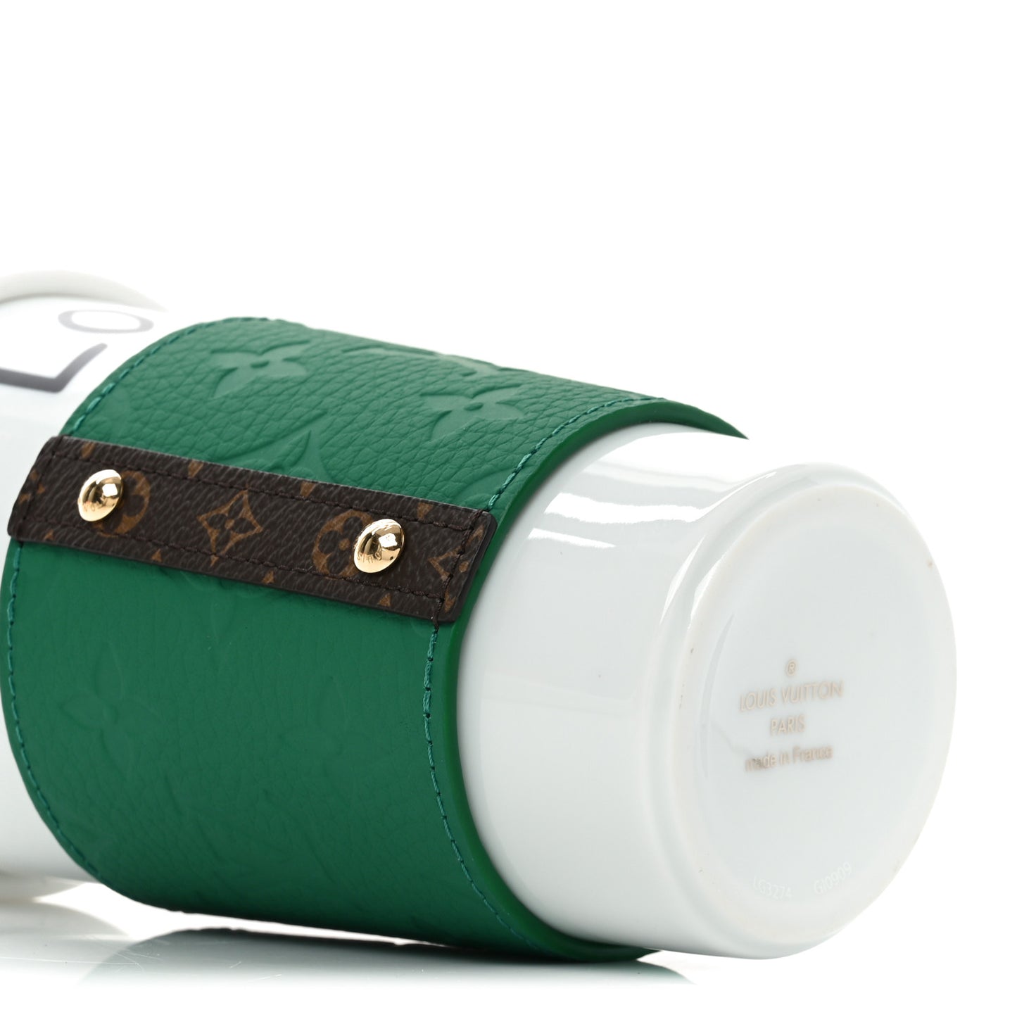 Porcelain Taurillon Louis Cup Green