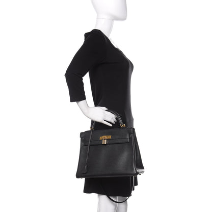 Hermes Togo Kelly Retourne 32 Black 3 of 15