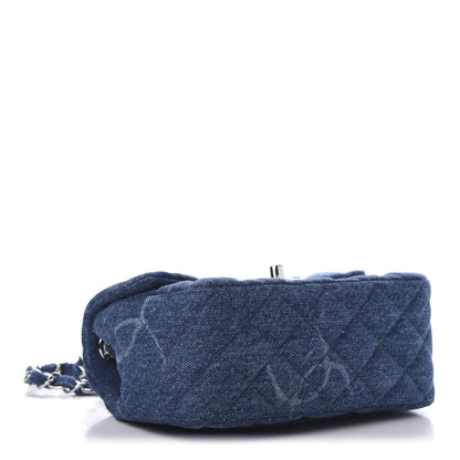 Chanel Denim CC Quilted Mini Square Flap Blue 4 of 10