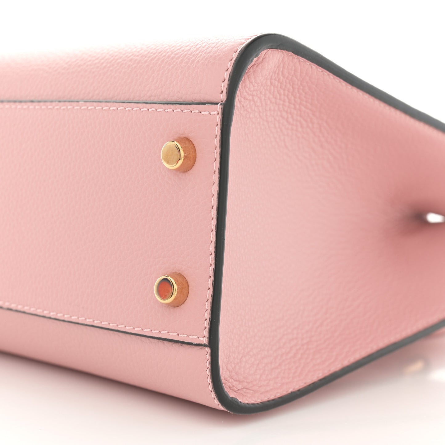 Grainy Calfskin Virtus Top Handle Tote Pink
