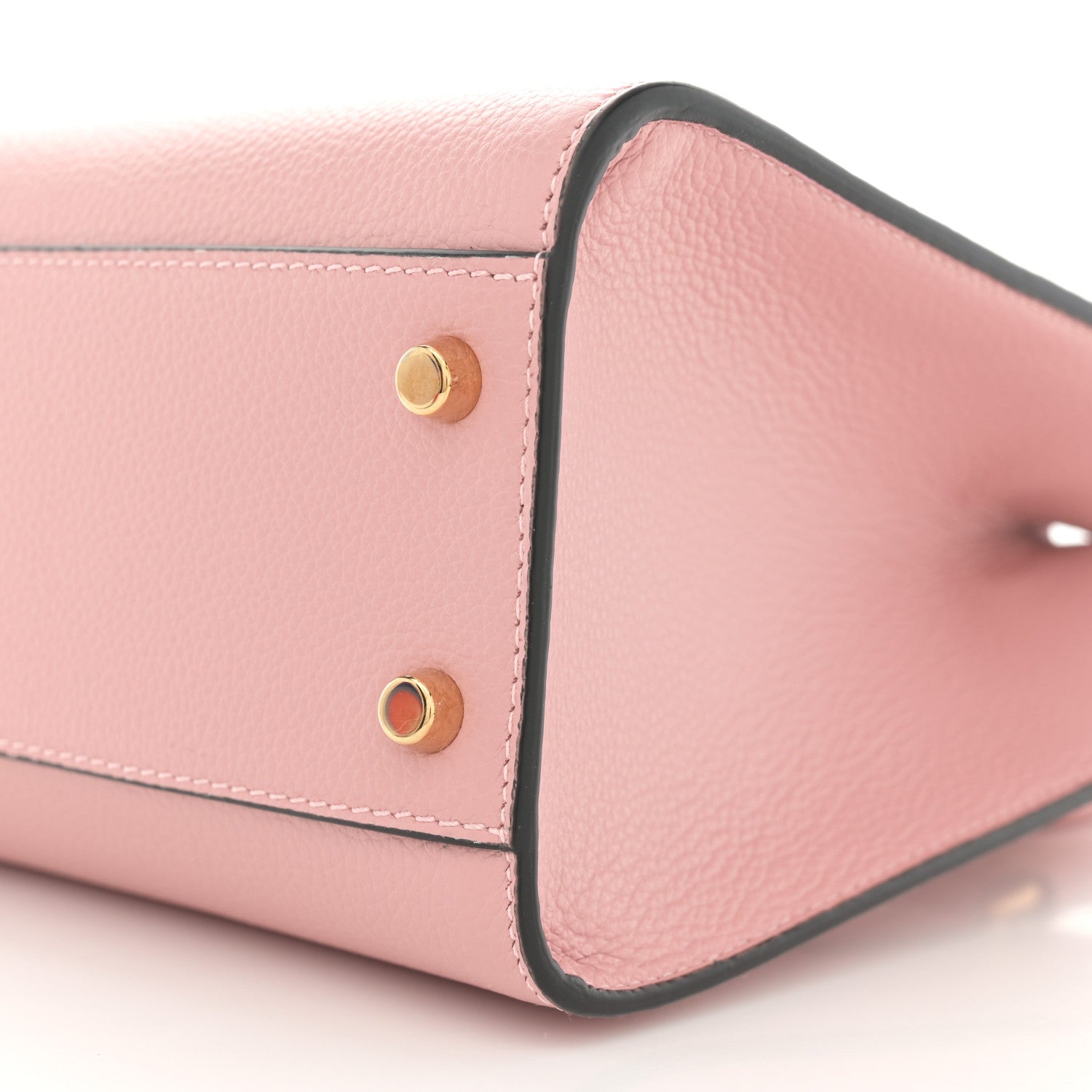 Versace Grainy Calfskin Virtus Top Handle Tote Pink 10 of 12