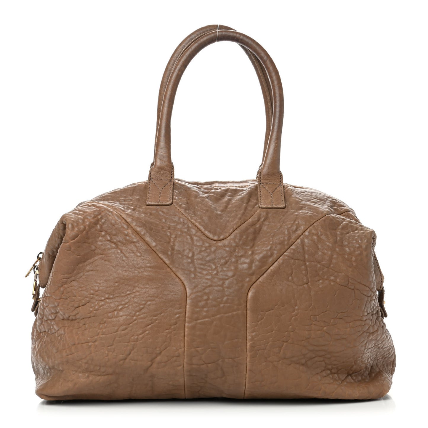Pebbled Lambskin Medium Easy Sac Brown